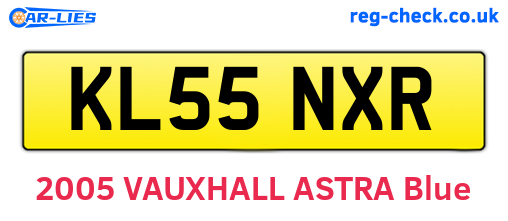 KL55NXR are the vehicle registration plates.