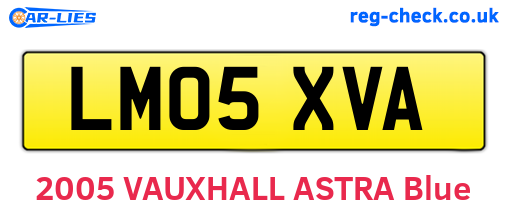 LM05XVA are the vehicle registration plates.
