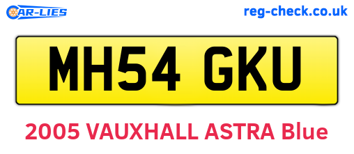 MH54GKU are the vehicle registration plates.