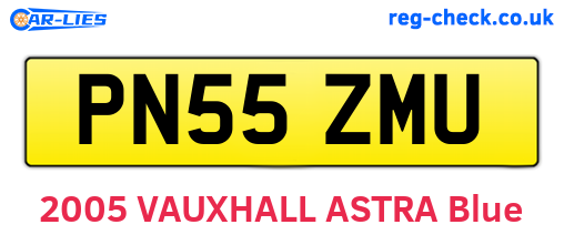 PN55ZMU are the vehicle registration plates.