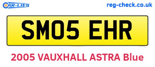 SM05EHR are the vehicle registration plates.