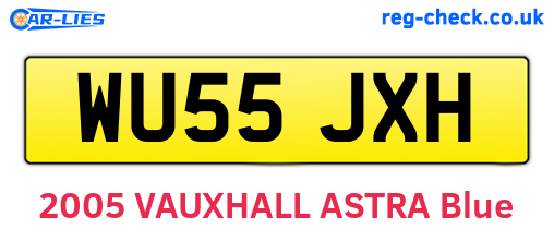 WU55JXH are the vehicle registration plates.