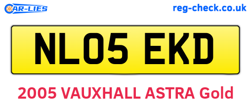 NL05EKD are the vehicle registration plates.