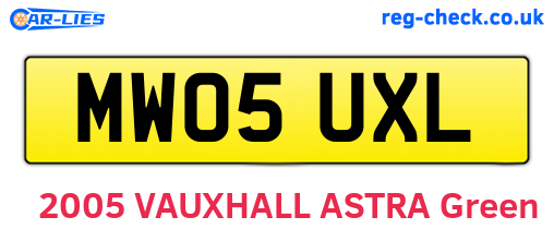 MW05UXL are the vehicle registration plates.