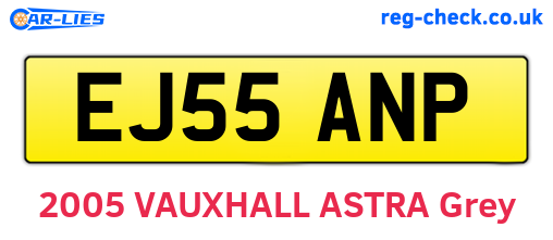 EJ55ANP are the vehicle registration plates.