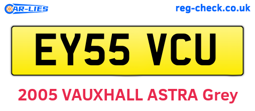 EY55VCU are the vehicle registration plates.