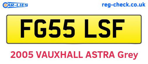 FG55LSF are the vehicle registration plates.