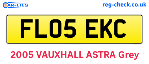 FL05EKC are the vehicle registration plates.