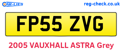 FP55ZVG are the vehicle registration plates.