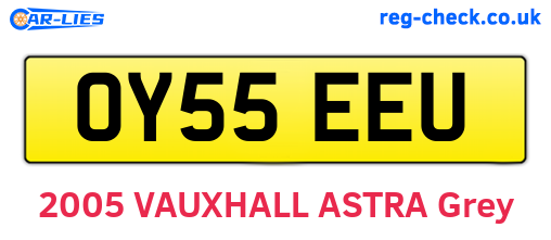 OY55EEU are the vehicle registration plates.