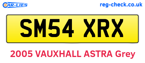 SM54XRX are the vehicle registration plates.