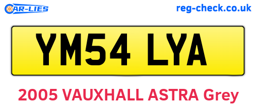 YM54LYA are the vehicle registration plates.