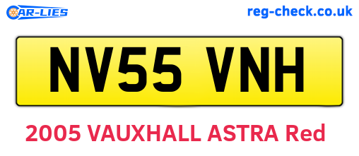 NV55VNH are the vehicle registration plates.