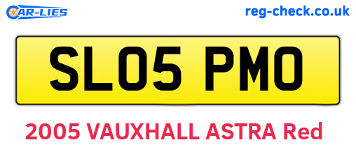 SL05PMO are the vehicle registration plates.