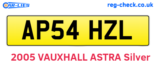 AP54HZL are the vehicle registration plates.