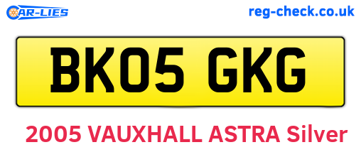 BK05GKG are the vehicle registration plates.