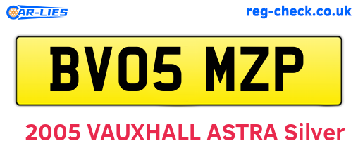 BV05MZP are the vehicle registration plates.