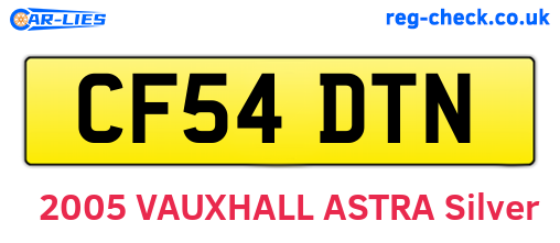 CF54DTN are the vehicle registration plates.