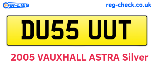 DU55UUT are the vehicle registration plates.