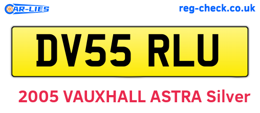 DV55RLU are the vehicle registration plates.