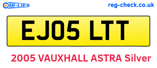 EJ05LTT are the vehicle registration plates.