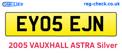 EY05EJN are the vehicle registration plates.