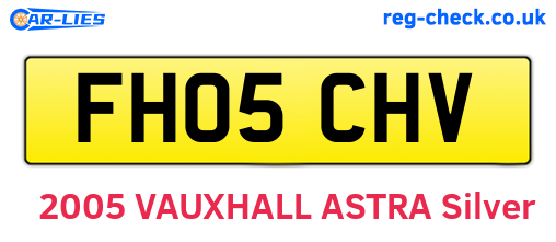 FH05CHV are the vehicle registration plates.