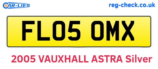 FL05OMX are the vehicle registration plates.