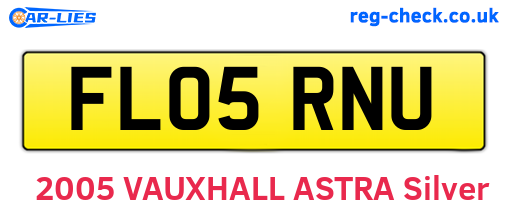 FL05RNU are the vehicle registration plates.
