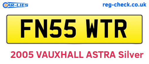FN55WTR are the vehicle registration plates.