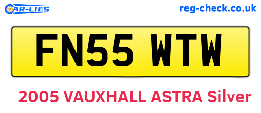 FN55WTW are the vehicle registration plates.