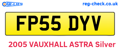 FP55DYV are the vehicle registration plates.