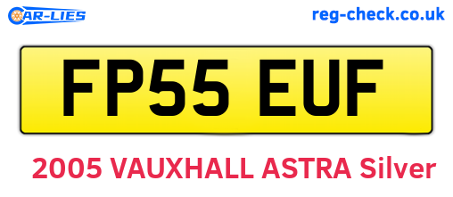 FP55EUF are the vehicle registration plates.