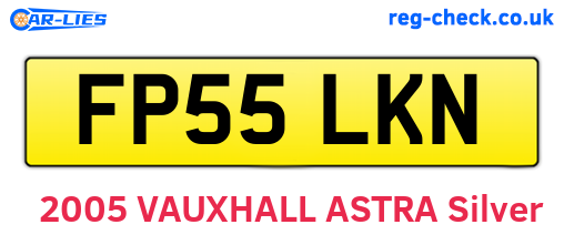 FP55LKN are the vehicle registration plates.