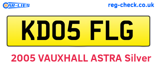 KD05FLG are the vehicle registration plates.
