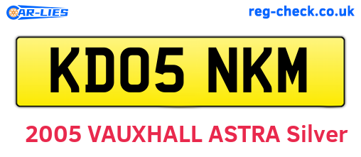 KD05NKM are the vehicle registration plates.