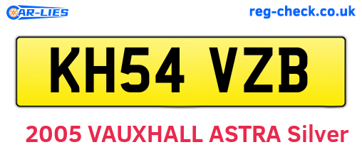 KH54VZB are the vehicle registration plates.