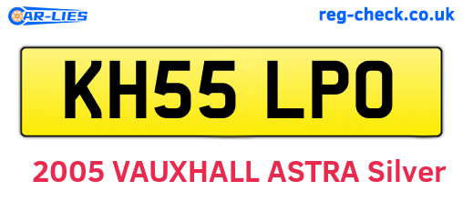 KH55LPO are the vehicle registration plates.