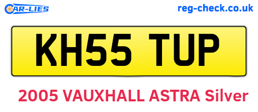 KH55TUP are the vehicle registration plates.