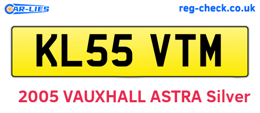 KL55VTM are the vehicle registration plates.