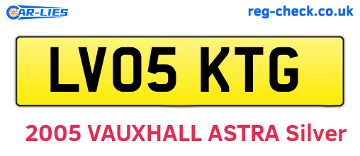 LV05KTG are the vehicle registration plates.