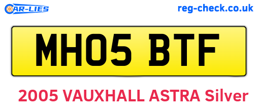 MH05BTF are the vehicle registration plates.
