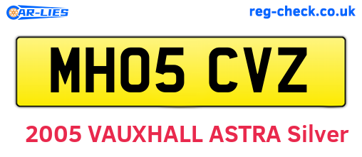 MH05CVZ are the vehicle registration plates.