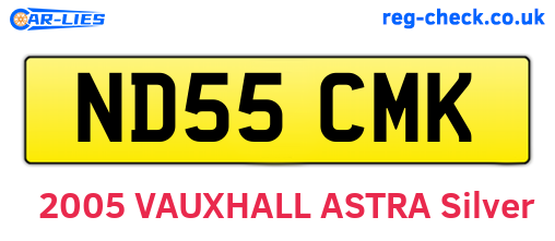 ND55CMK are the vehicle registration plates.