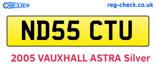 ND55CTU are the vehicle registration plates.