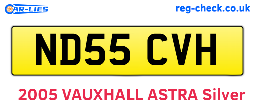 ND55CVH are the vehicle registration plates.