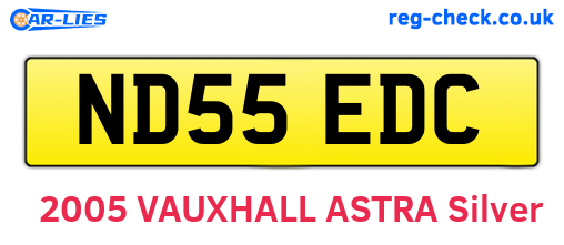 ND55EDC are the vehicle registration plates.