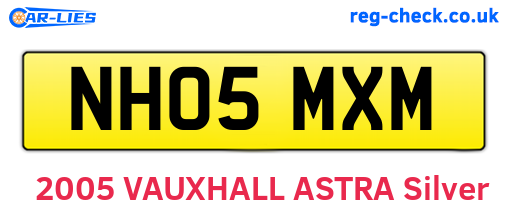 NH05MXM are the vehicle registration plates.