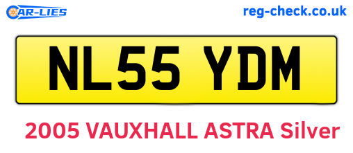 NL55YDM are the vehicle registration plates.
