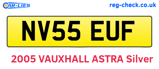 NV55EUF are the vehicle registration plates.